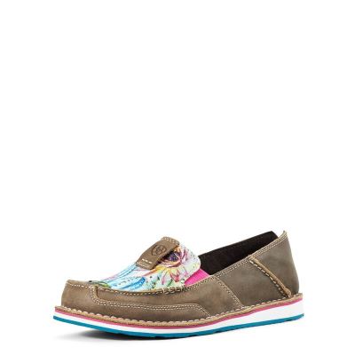 Ariat Western: Cruiser Mocasines Mujer - Marrones / Multicolor (BXNOG6083)